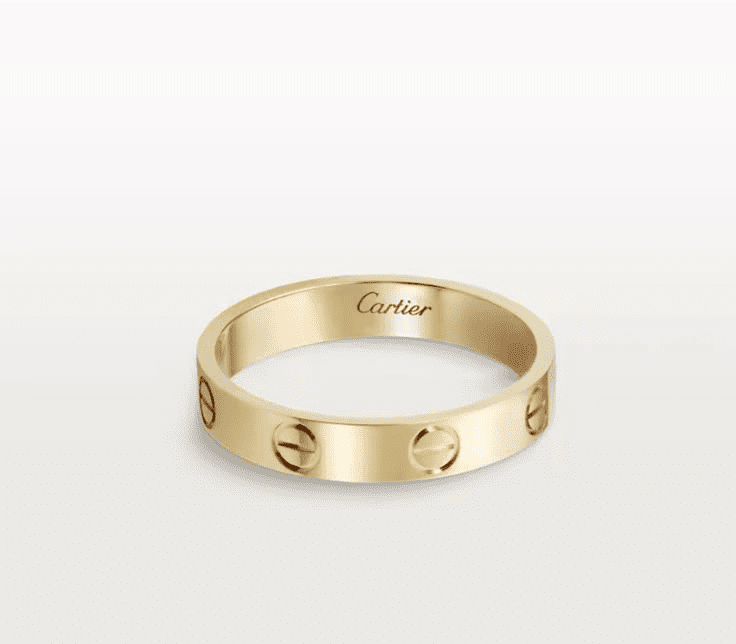 Luxury Gold Screw Design Love Ring